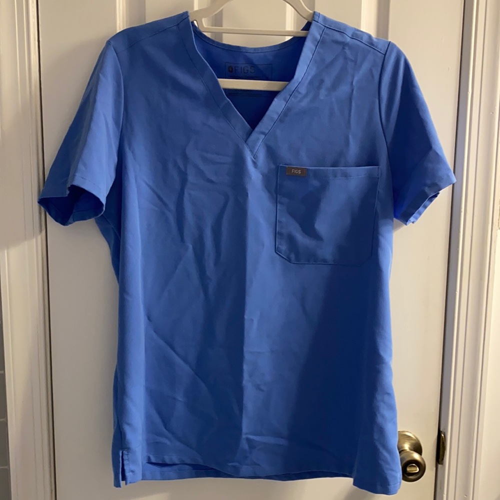 COPY - Figs Ceil Blue Catarina One-Pocket Scrub T…